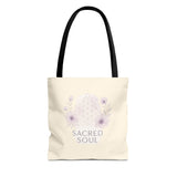 Spiritual Floral Tote Bag