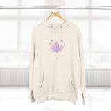 Lotus Blossom Three-Panel Fleece Hoodie