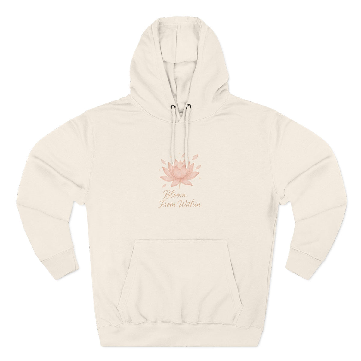 Serene Lotus Fleece Hoodie
