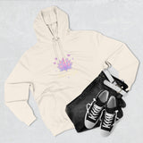 Lotus Blossom Three-Panel Fleece Hoodie