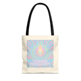 Cosmic Frequency Tote Bag — Celestial Vibes All-Over Print