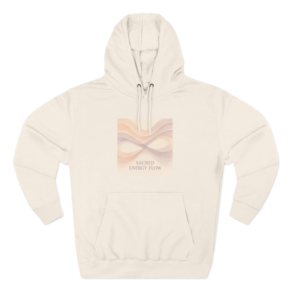 Sacred Energy Flow Three-Panel Fleece Hoodie
