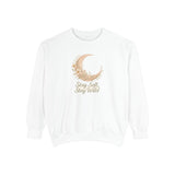 Unisex Garment-Dyed Sweatshirt - "Stay Soft, Stay Wild"